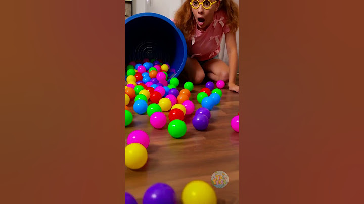 She Spilled 🌈 the Whole Bucket of Colored Balls! 🏀