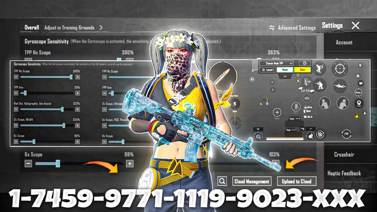 NEW UPDATE 4.2🔥BEST SENSITIVITY CODE + CONTROL SETTINGS BGMI/PUBG MOBILE