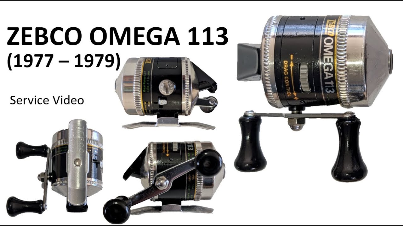 Zebco Omega 113 (1977 - 1979) Vintage Spincast Fishing Reel
