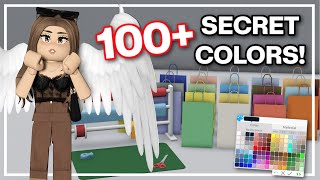 100  SECRET COLORS in BLOXBURG