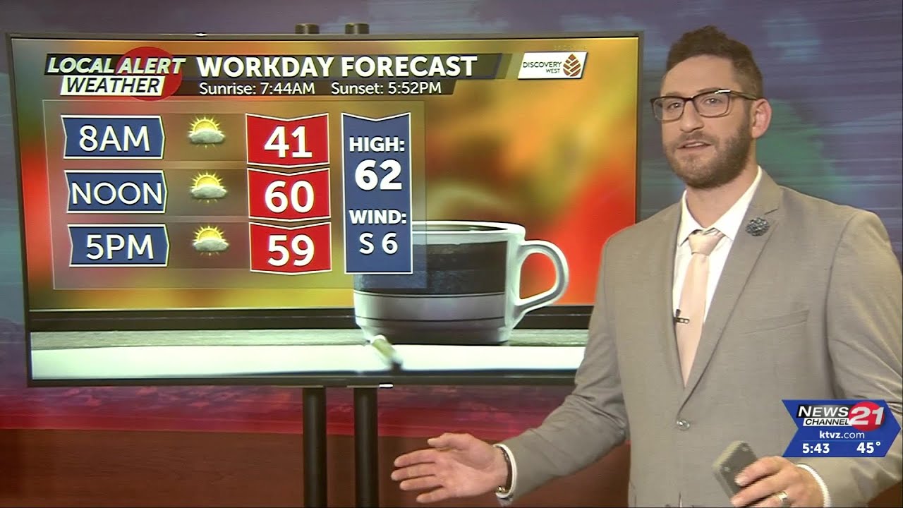 Partly cloudy and mild with more rain on the way - YouTube