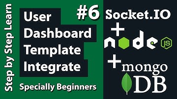 User Dashboard Template Integrate in Dynamic Chat App - Dynamic Chat App Node JS MongoDB #6