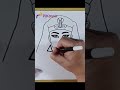 How To Draw Cleopatra Easy In Less Than One Minutes