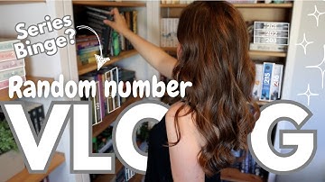 RANDOM Number Generator Picks My Books II Reading Vlog