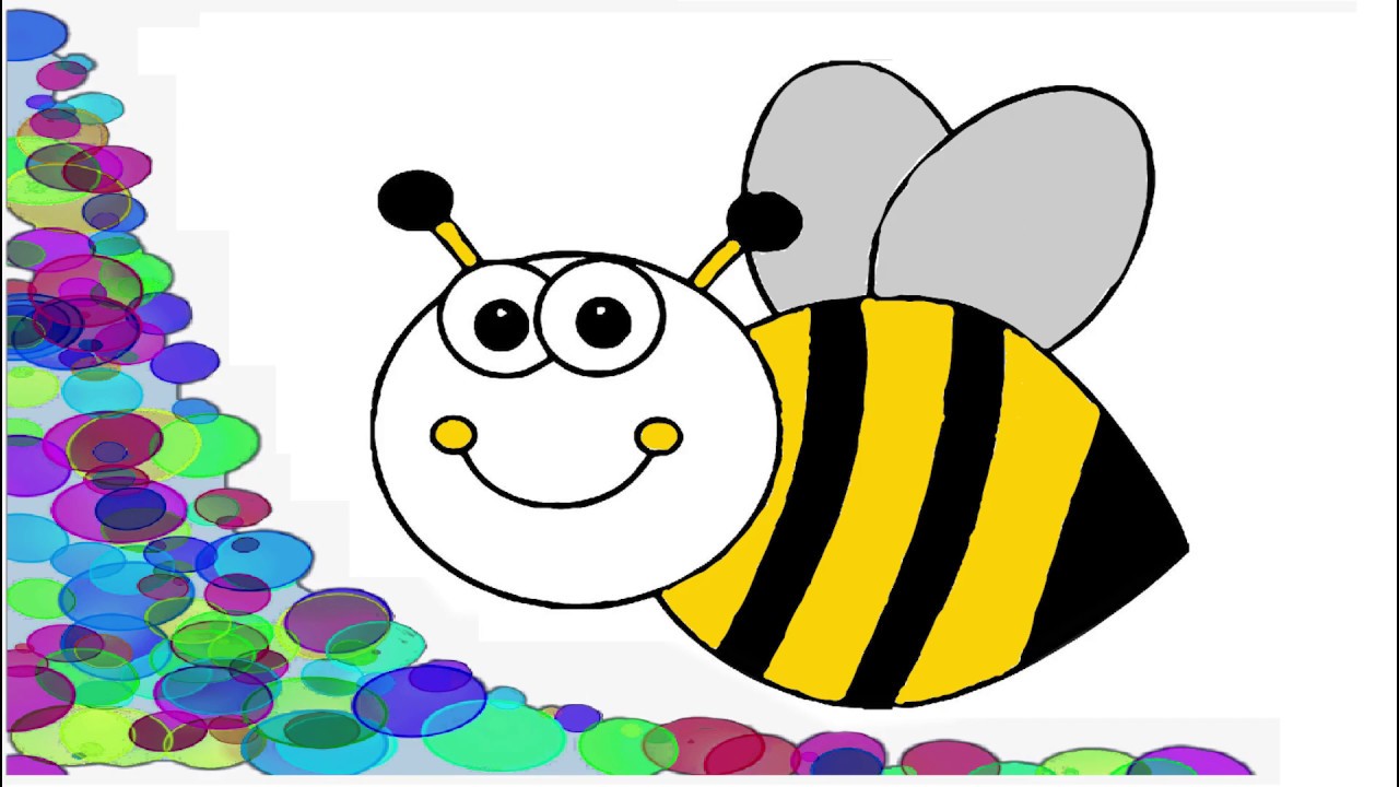 Рисуем пчелку с детьми 4 5