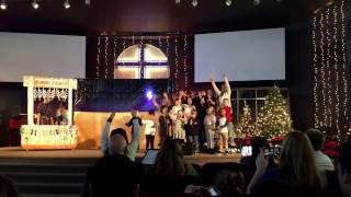 Peyton and Isaac in Our Church Christmas Program
