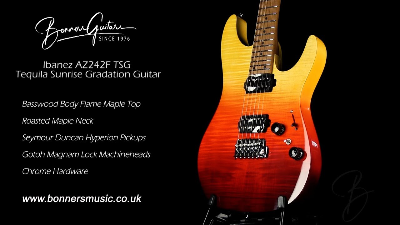 Ibanez AZ242F TSG Tequila Sunrise Gradation Guitar | Bonners