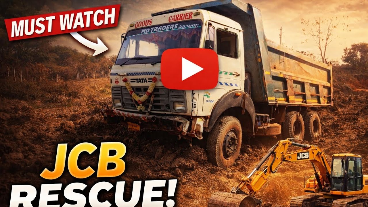 Jcb Risky 😱#automobileDanger Zone Mein Entry 🚫 | JCB Ka Sabse Risky Rescue😱 - YouTube