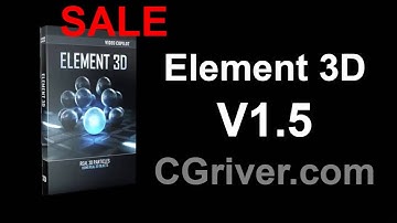 Discount on Video Copilot Element 3D Version 1.5 ( V1.5 ) - CGriver.com