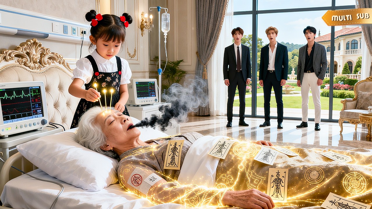 【新劇】首富老太煞气昏迷命懸一線，9歲女孩施展龍家金針當場治癒！髒兮兮的小女娃竟是太奶奶轉世，下一秒所有總裁跪拜磕頭！ #短剧#萌寶