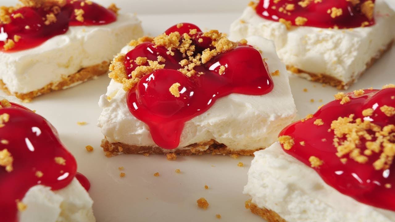 Cherry Squares Recipe Demonstration - Joyofbaking.com