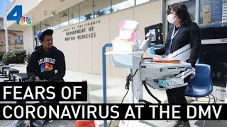 The dmv has limited hours and only allows customers in with an
appointment after nbc4 i-team report showed that there were potential
problems exposur...