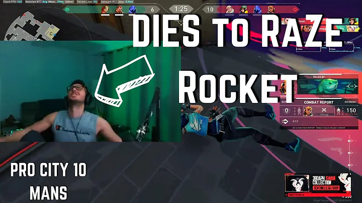 SEN tarik DIES to Raze ROCKET... LOL // PRO 10 MANS | VALORANT Clips