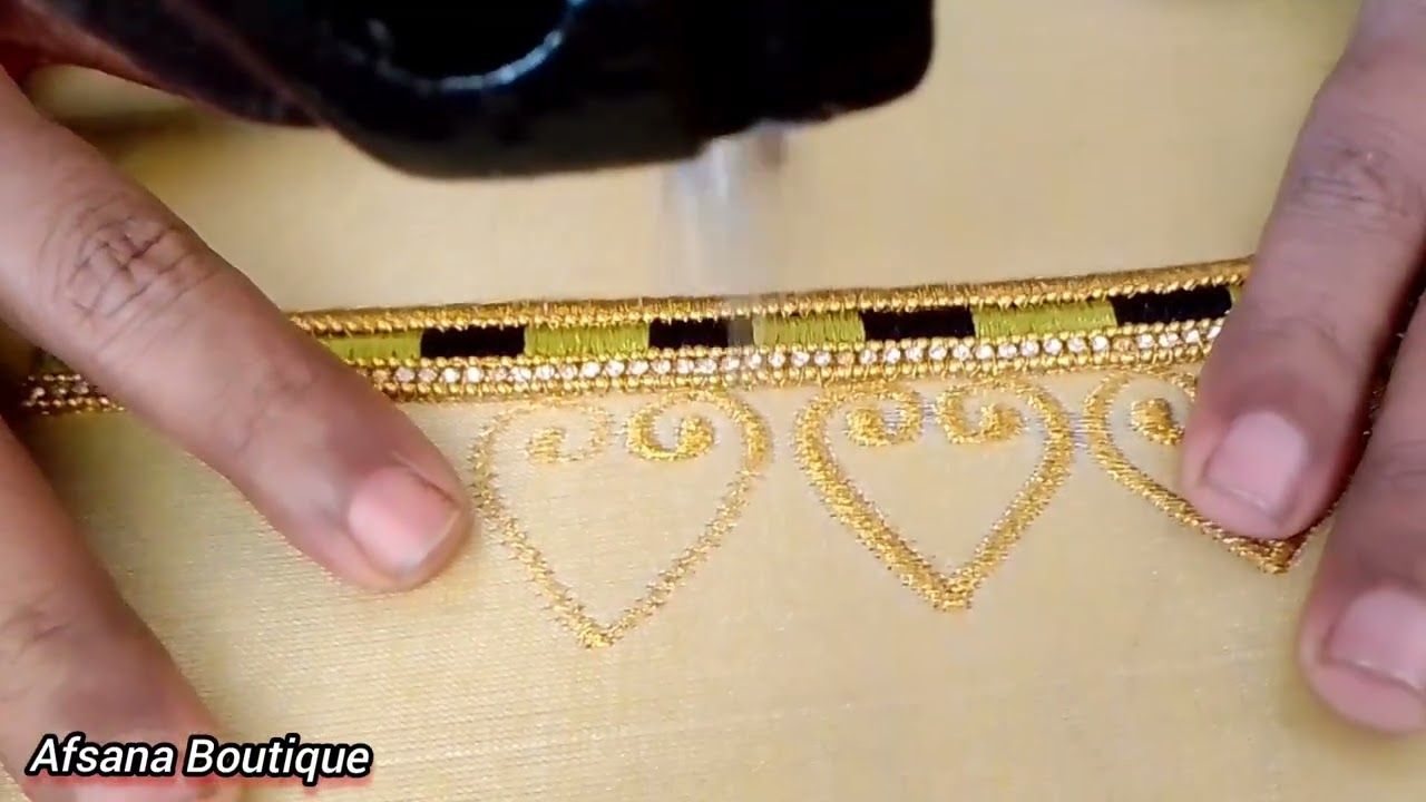 Elegant embroidery blouse designs @Afsana Embroidery Design Boutique