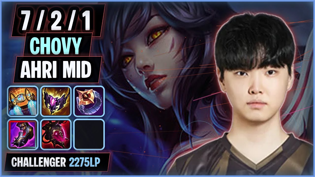 Chovy Ahri MID vs Viktor | KR Challenger 2,275LP SoloQ - YouTube