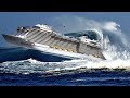 Mega cruise ships overcome massive waves in stormawesome ships launches compilation