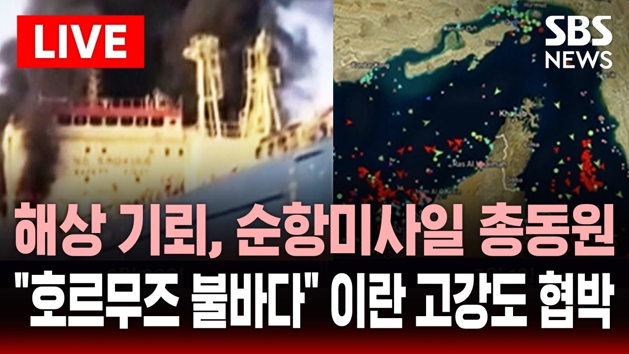 🔴LIVE 해상기뢰, 순항미사일 총동원한 이란..