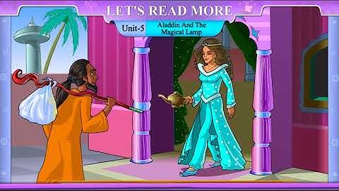std 8th sem 2 extra unit 5 aladdin and the magical lamp gujarati