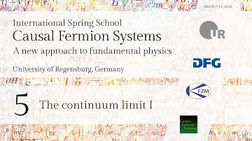 Introduction to Causal Fermion Systems - Lecture 5 - The continuum limit I