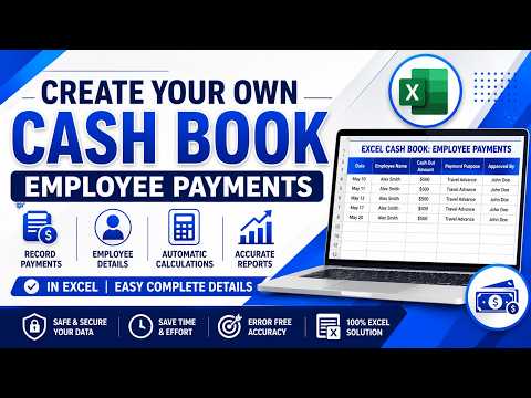 Build cash in cash out system in Excel from scratch - YouTube