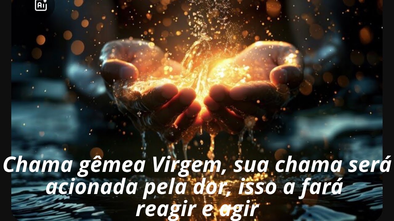 Chama gêmea Virgem, sua chama será acionada pela dor, isso a fará reagir e agir