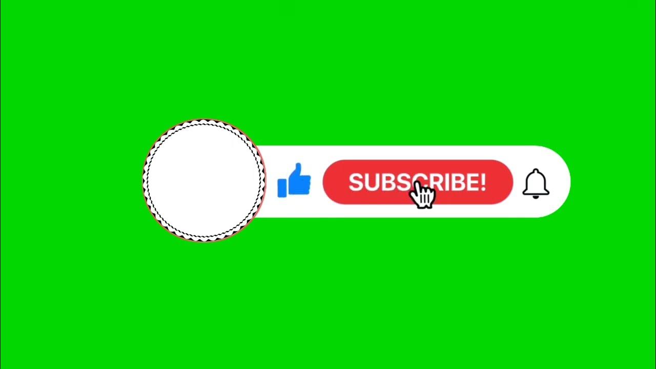 1. Green Screen Subscribe Button (No Copyright) greenscreen YouTube