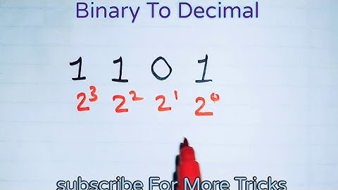 Binary to decimal | binary to decimal conversion in Hindi|SSC CGL CHSL RAILWAY BANKING & OTHER EXAM