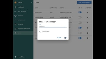 Ansible Semaphore - Team management