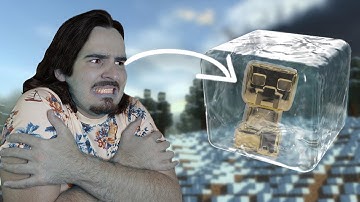 Freezing a Minecraft Mining Kit! (1/48 Have a Golden Creeper!)