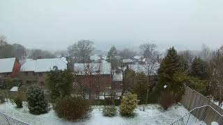 Beast From The East. Snow storm in the UK 2018.