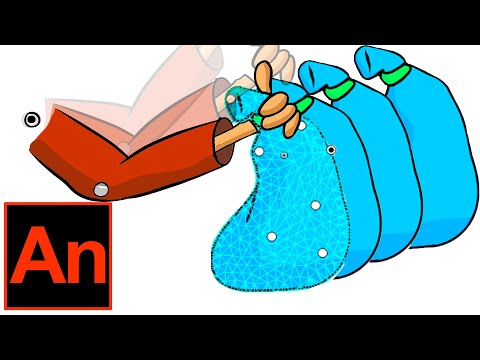 Как создать анимацию с применением инструмента Деформация ресурса, Adobe Animate