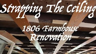 Strapping The Ceiling - Farmhouse Renovation - Episode 82 Wealth