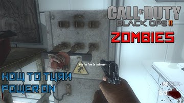 Black Ops 2 Zombie - How to Turn the Power on Tranzit - Green Run Map