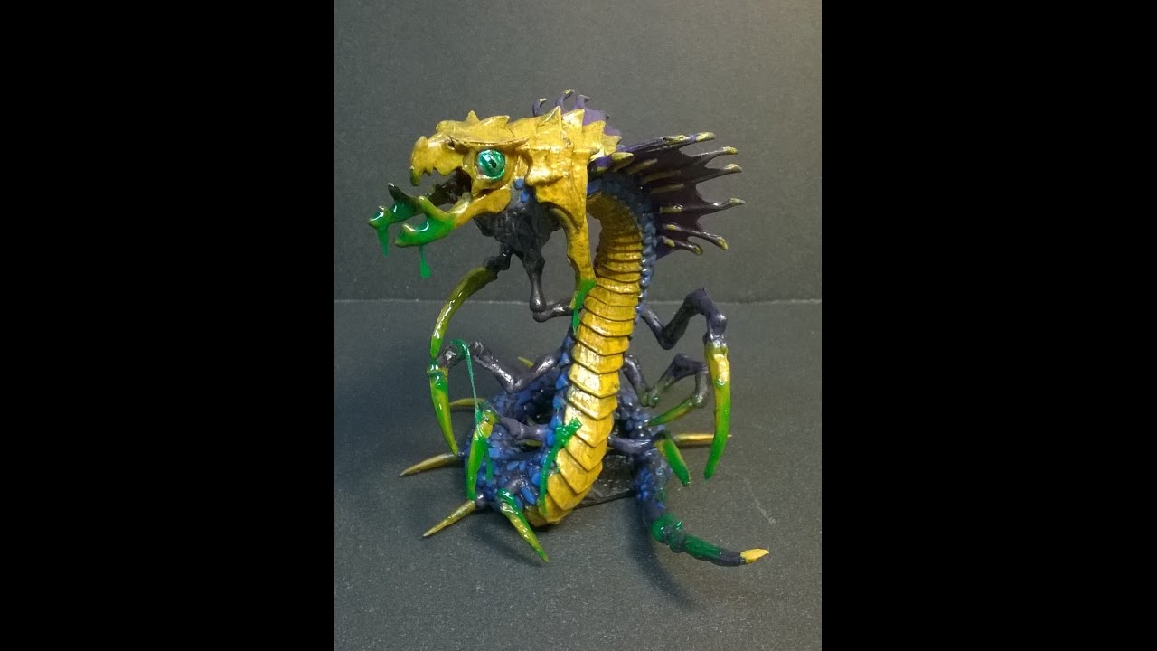 Reaper Bones Frost Wyrm 77183 Figure Model Build Review - YouTube