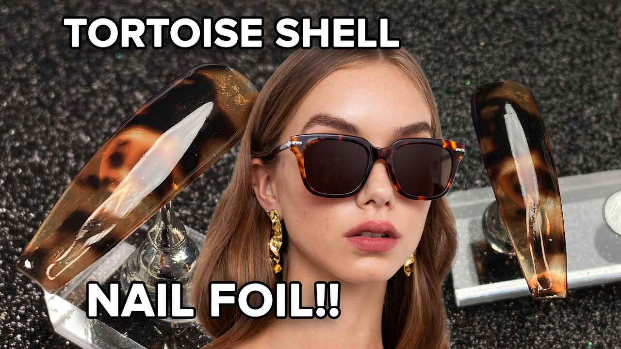 Tortoise Shell Nail Foils Tortoise Shell Nails Tortie Nails Nail Foils Nail  Decals Nail Stickers Nail Transfers Nail Art 