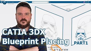 CATIA 3DX Beginner Tutorial | Natural Sketch-Blueprint Placing | Stormtrooper Helmet Modeling PART1