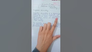 Inflation Accounting (M.com 1st year)