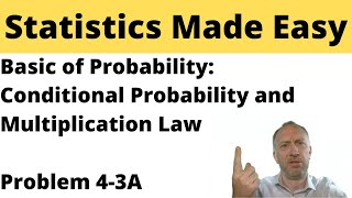 Statistics - Module 4 - Conditional Probability and the Multiplication Law - Problem 4-3Aa