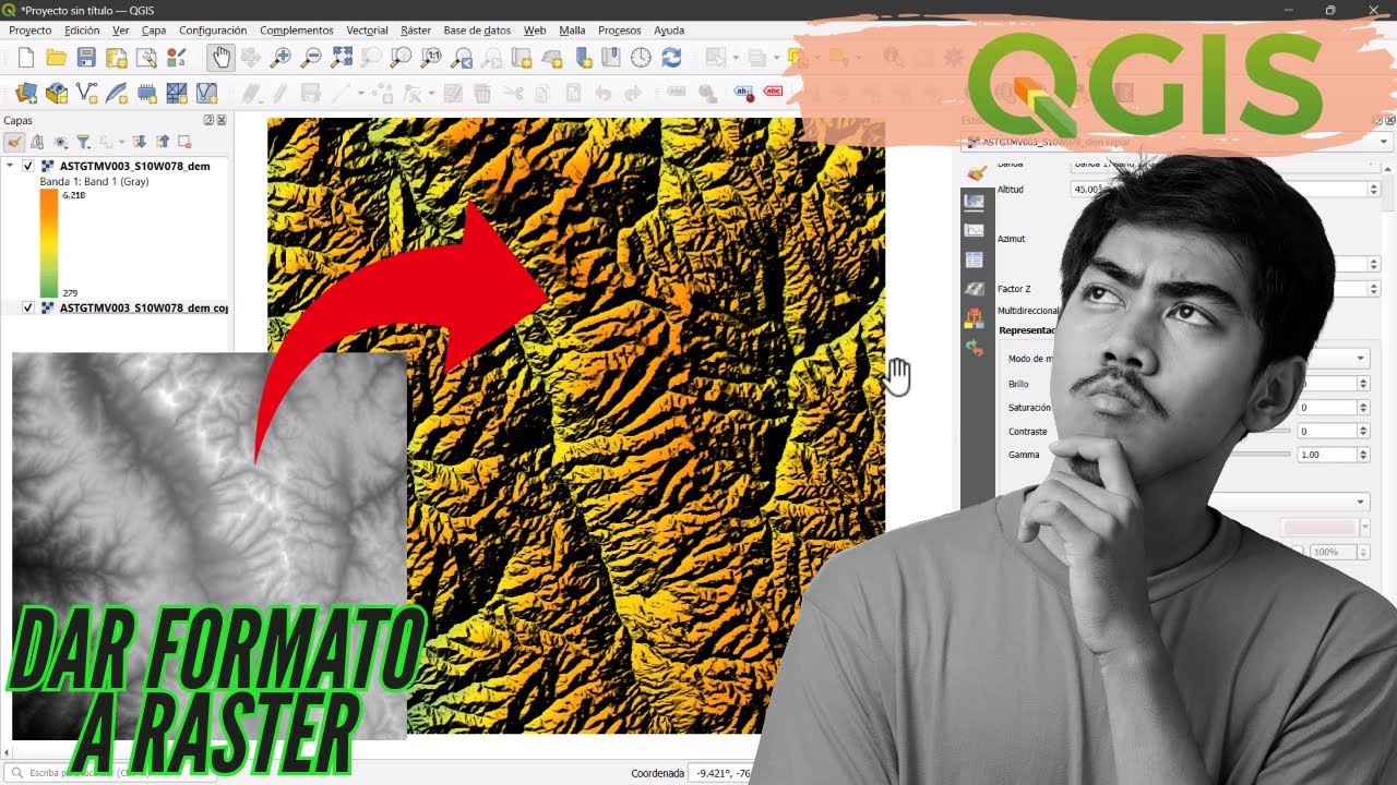 🎨 Cómo Dar Formato y Estilo a un Raster o DEM en QGIS | Paso a Paso ...