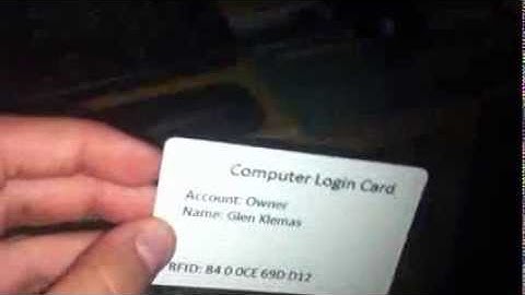 Parallax RFID Login with Arduino Uno