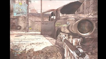MW3 first Quickscope and throwing knife Montage HD