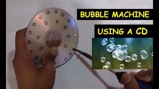 Handmade Bubble Machine using Cd ✅