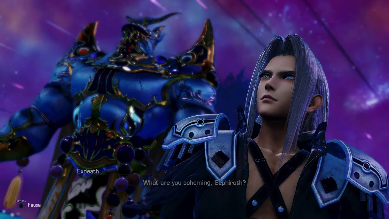 Dissidia Final Fantasy Nt - Cloud vs Sephiroth story fight cutscene ...