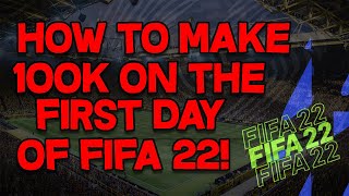 FIFA 22 EARLY ACCESS TRADING | HOW TO MAKE 100K COINS TODAY INSANE SNIPING FILTERS FOR EASY PROFIT