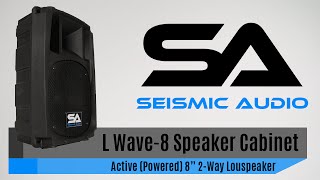 Seismic Audio L Wave-8 Powered PA Speaker (Official)