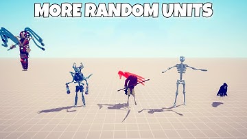 MORE RANDOM UNITS MOD SHOWCASE - Totally Accurate Battle Simulator TABS