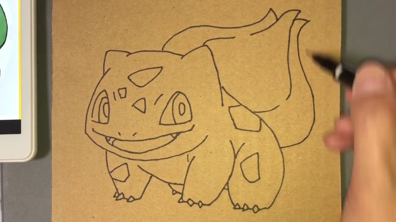 How To Draw Bulbasaur フシギダネ 虹パパ 78 Pokemon Youtube