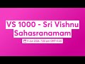 VS 1000 - Sri Vishnu Sahasranamam