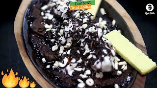 Sizzling Pancake with Ice Cream At Home | Egg less Chocolate Pancake Recipe | Dessert Recipes