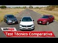 Mazda3 vs Nissan Sentra vs VW Jetta - Test Técnico Comparativo